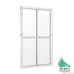 Porta Sacada 02 fls Alumínio Correr Premium - Branco